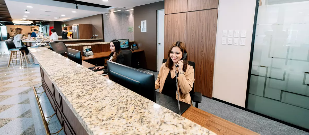 Serviced Office, Philippines Stock Exchange Tower, Bonifacio, Metro Manila, Receptionist